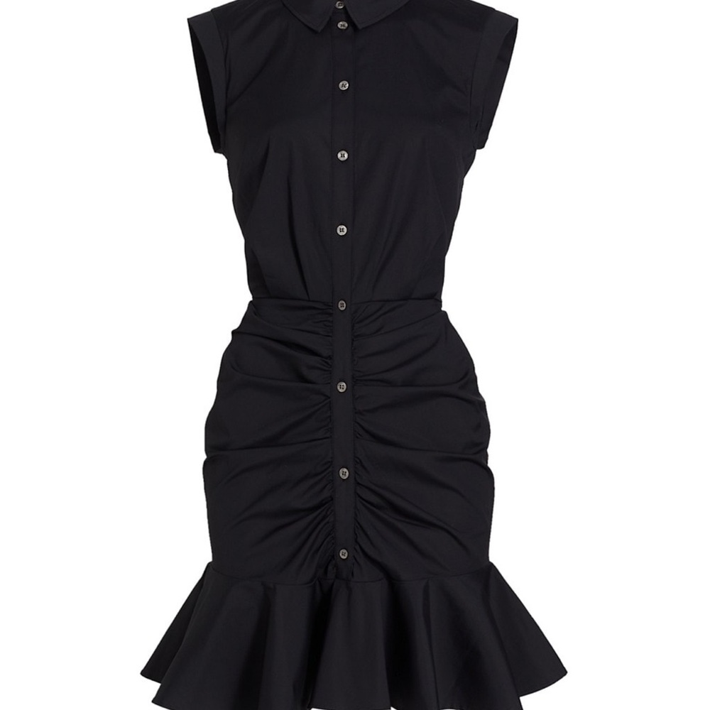 Veronica Beard ruched flounce dress size 6